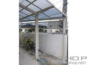 のテラス屋根 ライザーテラスII F型 テラスタイプ 単体 積雪〜20cm対応 施工例