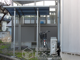 のサイクルポート・駐輪場 レイナポート ミニ 単体 積雪〜20cm対応 施工例