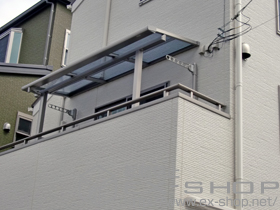 のバルコニー・ベランダ屋根 ライザーテラスII F型 屋根タイプ 単体 積雪〜20cm対応 施工例