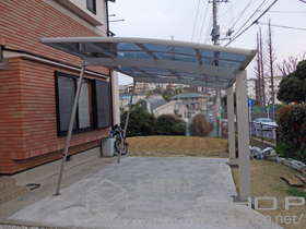 のカーポート プレシオスポート 積雪〜20cm対応＋着脱式サポート 施工例