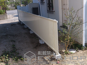 のフェンス・柵 シャレオR2型フェンス フリーポールタイプ 施工例