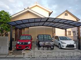 のカーポート レイナトリプルポート 積雪〜20cm対応 施工例