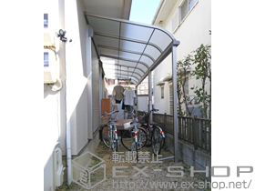 のテラス屋根 ライザーテラスII R型 テラスタイプ 単体 積雪〜20cm対応 施工例