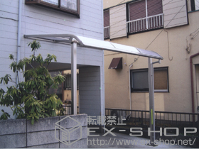 のテラス屋根 プレシオステラス R型 テラスタイプ 単体 積雪〜20cm対応 施工例