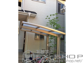 のサイクルポート・駐輪場 カーブパークシグマIII オープンタイプ　積雪〜20cm対応 施工例