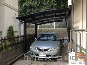 のカーポート レイナポート 積雪〜20cm対応＋着脱式サポート柱 施工例