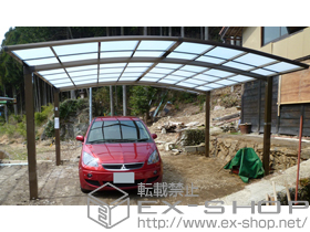 のカーポート カーブポートシグマIII ワイド 積雪〜20cm対応 施工例