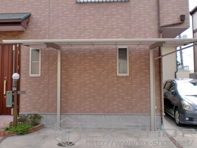 のカーポート レイナポートREグラン 前下がり積雪〜20cm対応 施工例