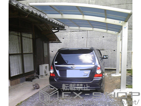 のカーポート レイナポートグラン 単体 積雪〜20cm対応 施工例