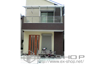 のバルコニー・ベランダ屋根 プレシオステラス R型 屋根タイプ 連棟 積雪〜20cm対応 施工例