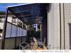 のテラス屋根 ライザーテラスII F型 テラスタイプ 連棟 積雪〜20cm対応 施工例