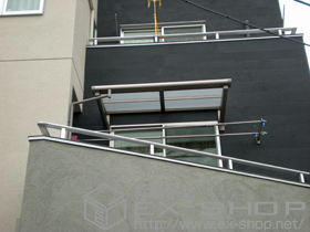 のバルコニー・ベランダ屋根 ライザーテラスII F型 ルーフタイプ 単体 積雪〜20cm対応 施工例