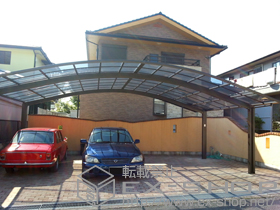 のカーポート リベルポートシグマIII 3台用 積雪〜20cm対応 施工例