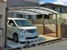 のカーポート カーブポートシグマIII ワイド 積雪〜30cm対応 施工例