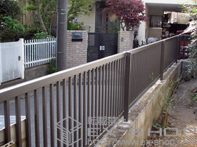 のフェンス・柵 プリレオR2型フェンス フリーポールタイプ 施工例
