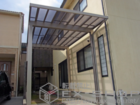 のカーポート ソルディーポート 1500 1台用 積雪〜50cm対応 施工例