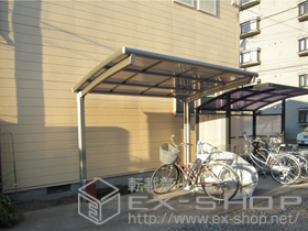 のサイクルポート・駐輪場 カーブポートシグマIII ミニ 積雪〜20cm対応 施工例