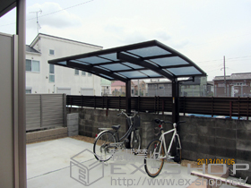 のサイクルポート・駐輪場 レイナポート ミニ 積雪〜20cm対応 施工例