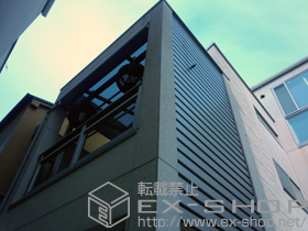 のバルコニー・ベランダ屋根 ライザーテラスII F型 屋根タイプ 単体 積雪〜20cm対応 施工例