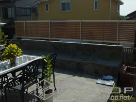 のフェンス・柵 ライフモダンII B3型フェンス 複合色 施工例