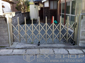 のカーゲート トリップゲート PB型 ノンレール 片開き 27S 施工例