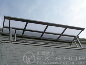 のバルコニー・ベランダ屋根 ライザーテラスII F型 屋根タイプ 単体 積雪〜20cm対応 施工例