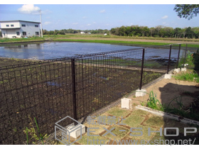 のフェンス・柵 イーネットフェンス1F型 自由柱タイプ 施工例