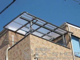 LIXIL リクシル(トステム)のバルコニー屋根 パワーアルファ RB型 屋根タイプ 単体 積雪～30cm対応 施工例