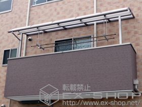 のバルコニー・ベランダ屋根 ライザーテラスII R型 屋根タイプ 単体 積雪〜20cm対応 施工例