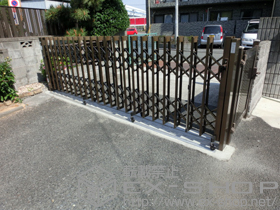 のカーゲート アルシャインII MW型 Aタイプ サイドレール  片開き 440S 施工例