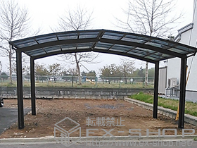 のカーポート プレシオスポート M合掌 積雪〜20cm対応 施工例