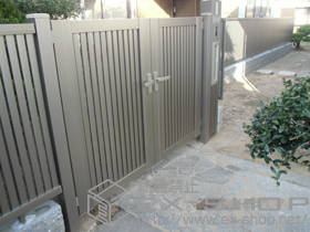 のフェンス・柵 シャレオR4型フェンス フリーポールタイプ 施工例