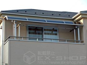 のバルコニー・ベランダ屋根 ライザーテラスII R型 屋根タイプ 単体 積雪〜20cm対応 施工例