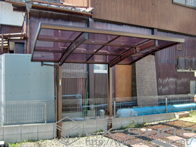 のサイクルポート・駐輪場 レイナポートグランミニ 積雪〜20cm対応 施工例