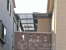 のバルコニー・ベランダ屋根 ライザーテラスII F型 ルーフタイプ 単体 積雪〜20cm対応 施工例