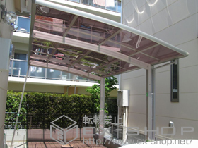 のカーポート レイナポートグラン　積雪〜20cm対応+着脱式サポート柱 2本入 施工例