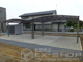 のカーポート カーブポートシグマIII ワイド 積雪〜30cm対応 施工例