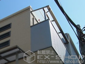 のバルコニー・ベランダ屋根 ライザーテラスII F型 屋根タイプ 単体 積雪〜20cm対応 施工例