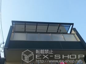 のバルコニー・ベランダ屋根 ライザーテラスII R型 ルーフタイプ 単体 積雪〜20cm対応 施工例