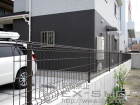 のフェンス・柵 ハイグリッドフェンスUF8型 施工例