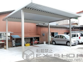 のカーポート レオンポートneo 2台用 角柱仕様 積雪〜50cm対応 施工例