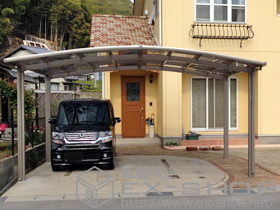 のカーポート カーブポートシグマIII ワイド 積雪〜30cm対応 施工例