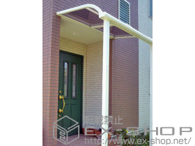 のテラス屋根 ライザーテラスII R型 テラスタイプ 単体 積雪〜20cm対応 施工例