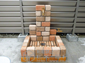 の立水栓・ガーデンシンク 立水栓ユニット サークルタイプ 施工例