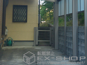 の門扉 ハイグリッド門扉NF1型 片開き 柱使用 施工例