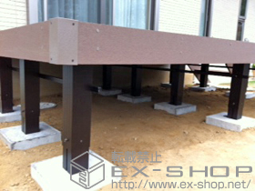 のウッドデッキ リウッドデッキ 200+リウッドステップ5型 Tタイプ（1段） 施工例