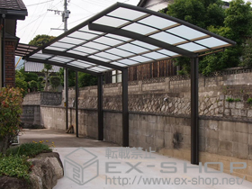 のカーポート カーブポートシグマIII 延長 積雪〜30cm対応 施工例