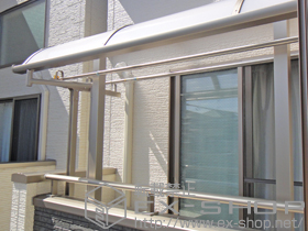 のバルコニー・ベランダ屋根 ライザーテラスII R型 屋根タイプ 単体 積雪〜20cm対応 施工例