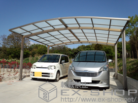 のカーポート カーブポートシグマIII ワイド 積雪〜20cm対応 施工例