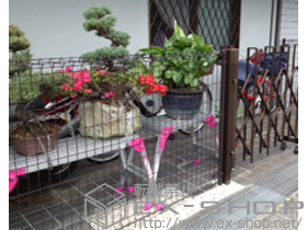 のフェンス・柵 メッシュフェンスAM型 間柱式 施工例